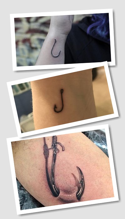 Загальне значення символу гачок в тату