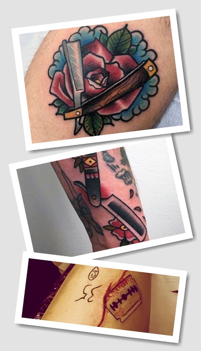 Тату лезо стилі та варіанти