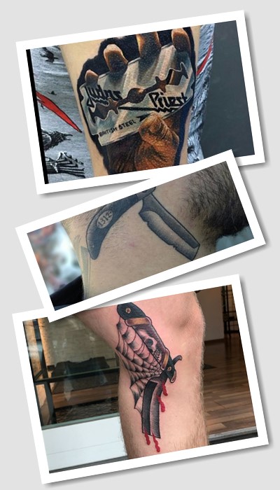 Варіанти малюнків тату лезо