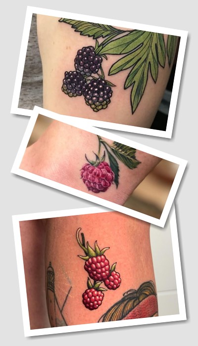 татуювання малина і ожина