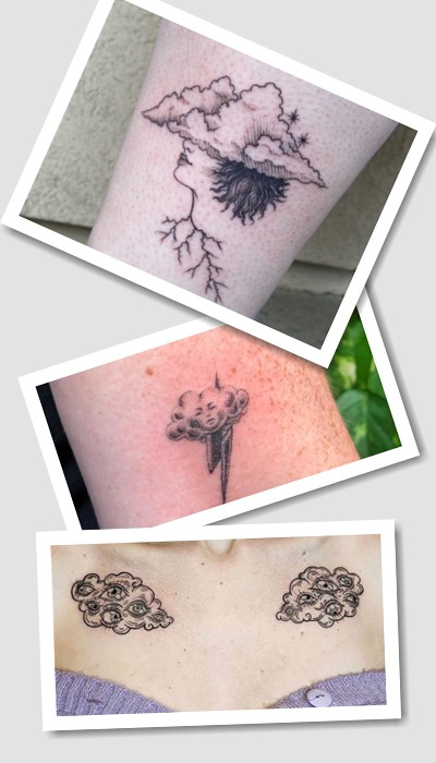 Тату небо та хмари як зобразити