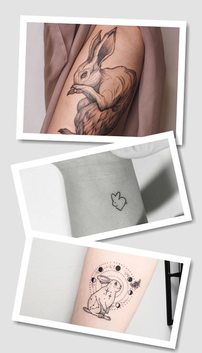 Татуювання кролик та заєць значення