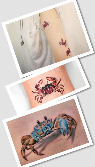 Найкращі татуювання краб та їх значення