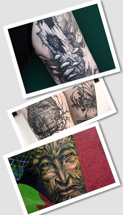 З чим поєднують Татуювання лісовика