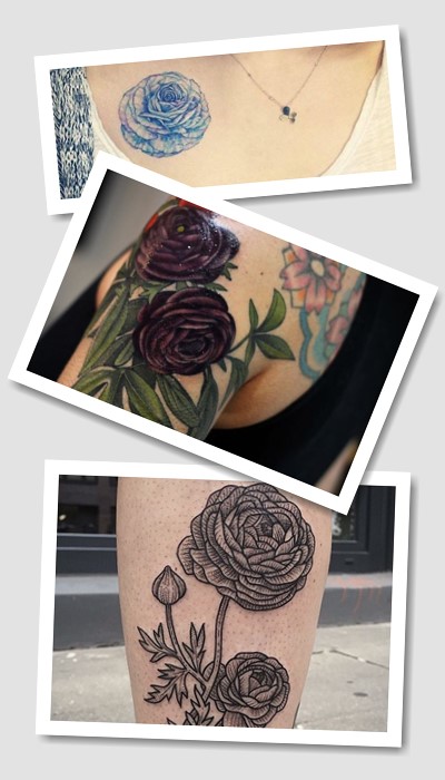 З чим поєднують Татуювання лютика 