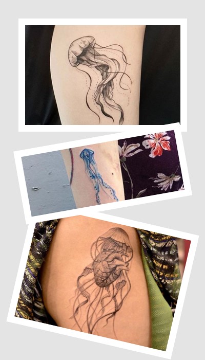 варіанти татуювань медуза