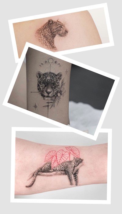 Цікавий варіант тату ягуар