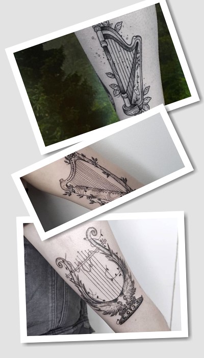 Татуювання арфа та ліра