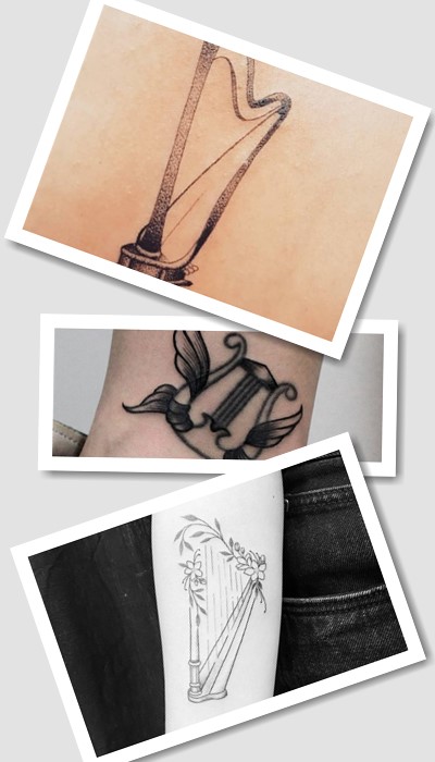 Що означає арфа чи ліра в тату-мистецтві?