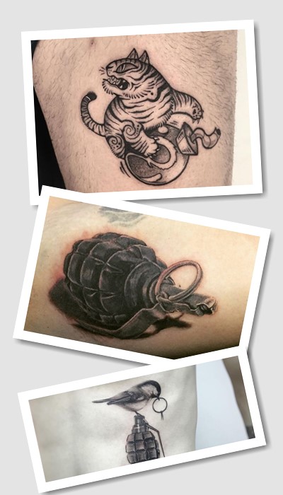 Граната чи бомба тату