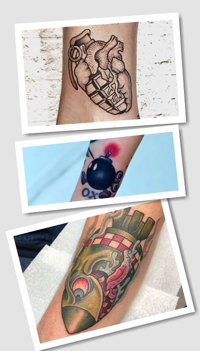Татуювання із зображенням бомби