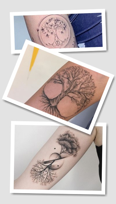 Варіанти тату дерево життя