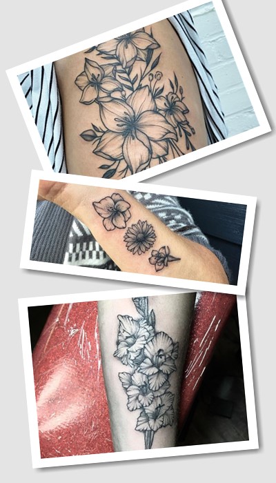 Татуювання із зображенням гладіолуса