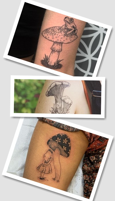 Варіанти малюнків гриб тату