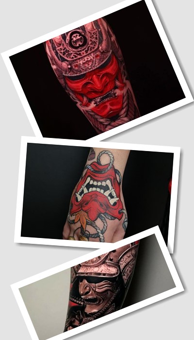 Татуювання маска Ханья у Києві