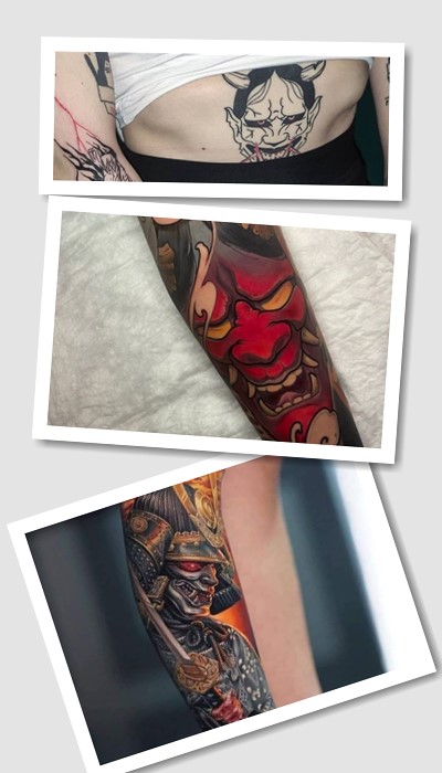 Татуювання маска Ханья значення