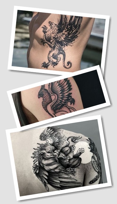 Стилі та кольори татуювання химера