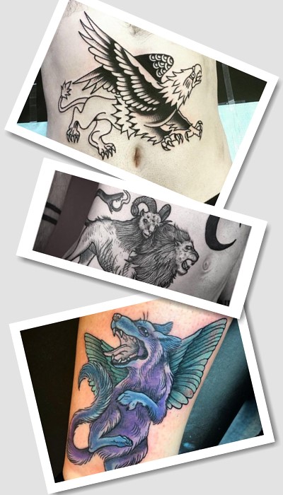 Як зображають химеру тату