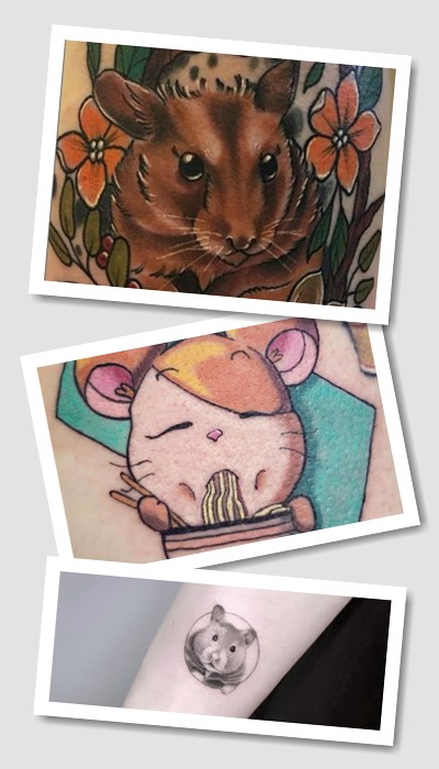 Татуювання хом’як – оригінальний малюнок