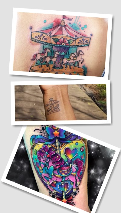 Тату карусель на тілі 