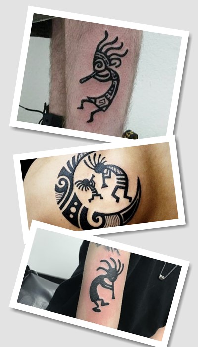 Тату кокопелі – оригінальний візерунок