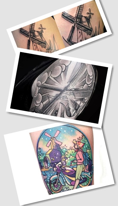 Стилі та кольори Татуювання млин