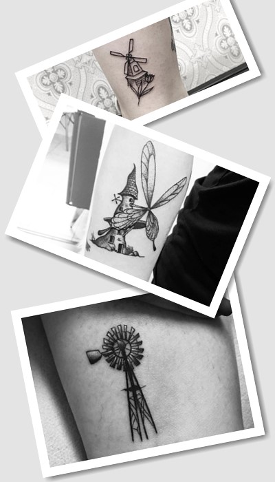 Татуювання із зображенням млин у Києві