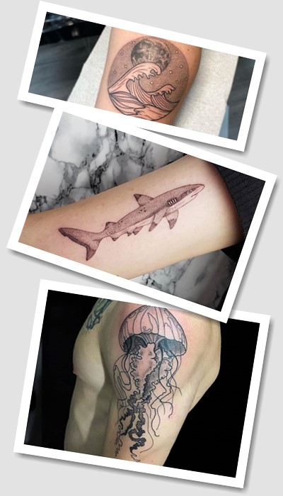 Татуювання з морськими тваринами мають ефектний вигляд