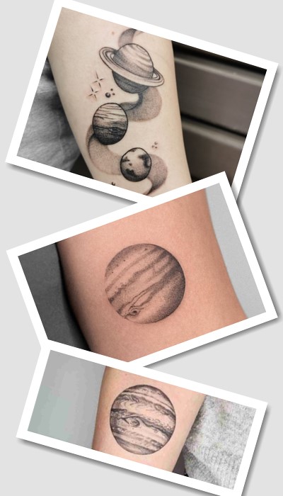  тату Сатурн та Юпітер 