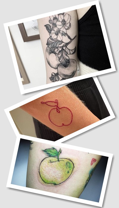 Значення тату яблуко залежить від особливостей композиції