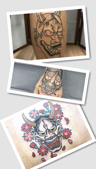 Варіанти малюнків тату японські демони