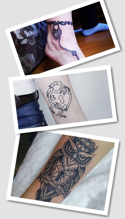 Тату замочок та замкова щілина 