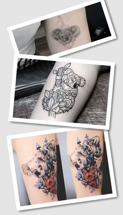 Татуювання з коалою ідеї