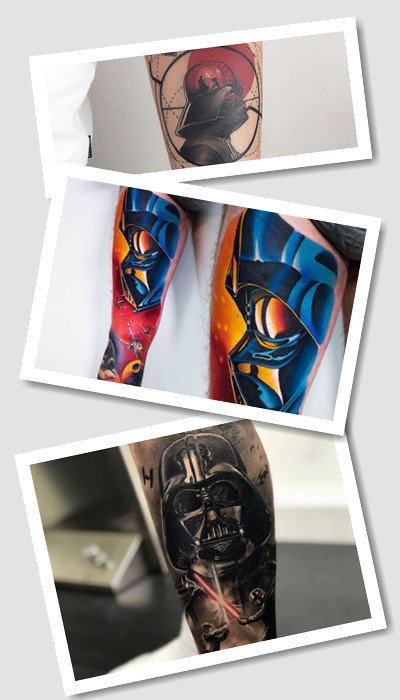 зображення Дарта Вейдера та Дарта Мола в тату