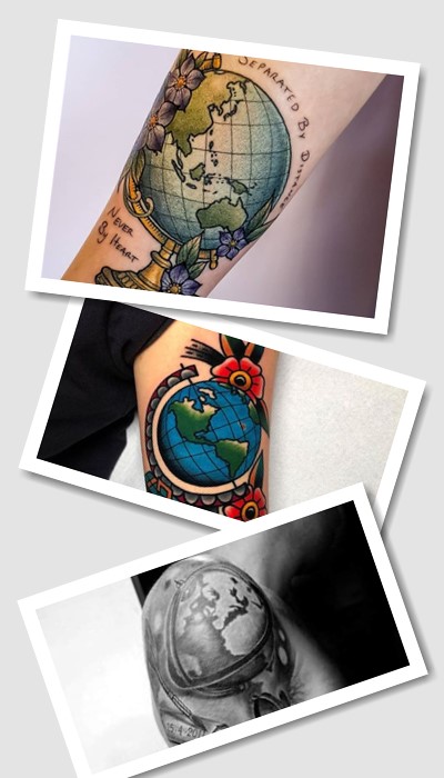 Тату глобус у Києві