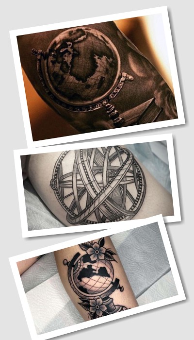 ТОП татуювань глобус зі значенням