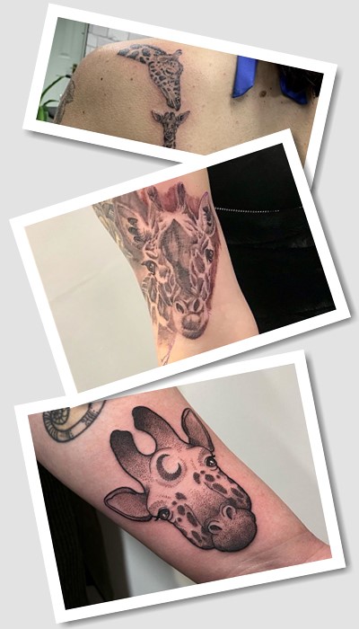 тату жираф вибирають через оригінальність