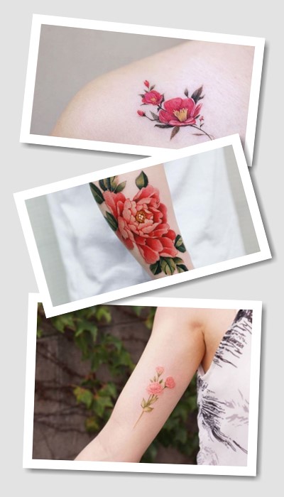 Стилі тату камелія
