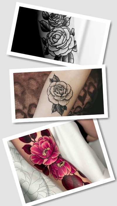 Татуювання із зображенням камелії 