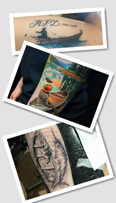 Де набивають татуювання човен