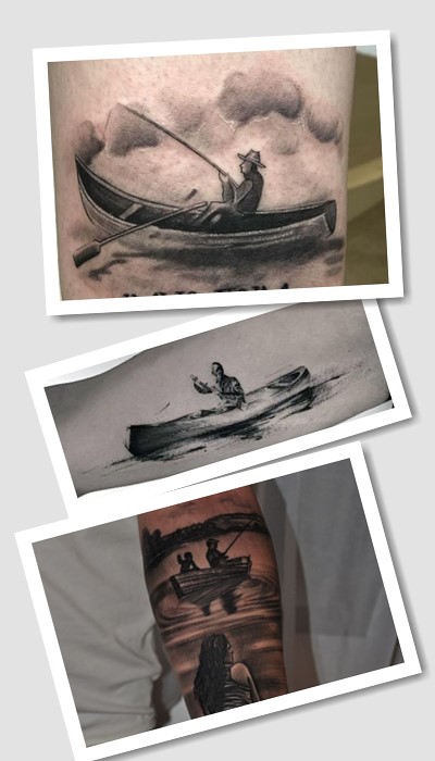 Красиві татуювання човен та їх значення