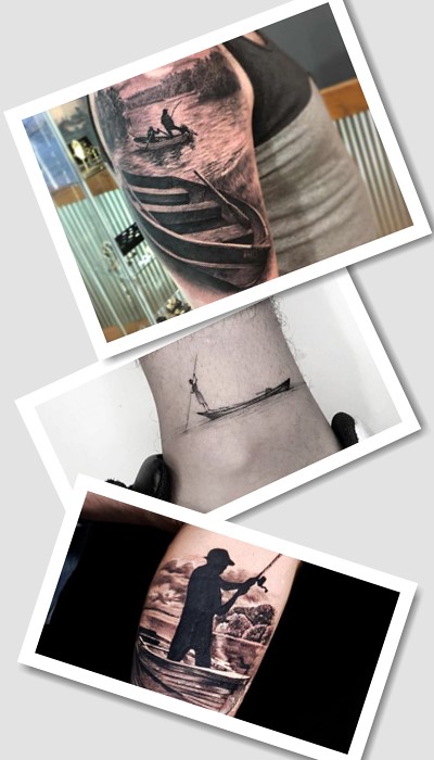 Варіанти зображення тату човен