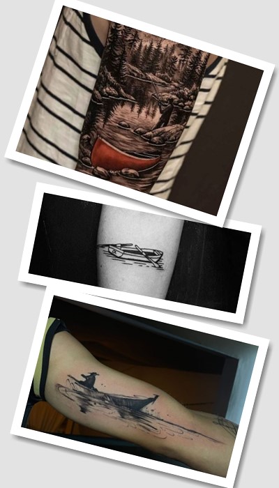 Стилі та кольори зображення Тату човен