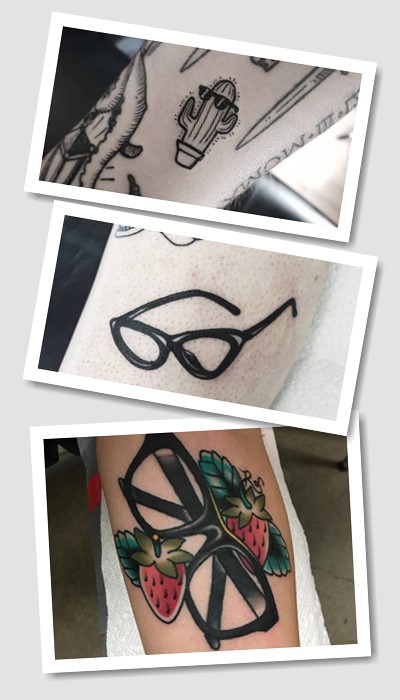 Тату окуляри може бути самостійним символом 