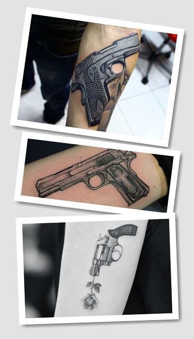 Місце розміщення тату пістолет