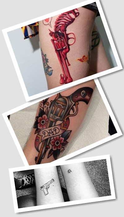 Кому підійде татуювання пістолет
