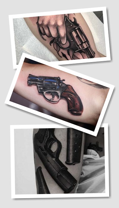 зображення вогнепальної зброї в тату