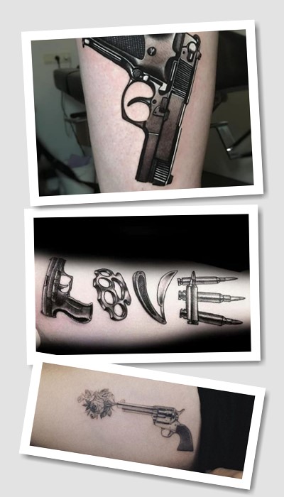 татуювання з пістолетом