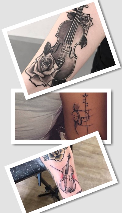 Татуювання скрипка у Києві