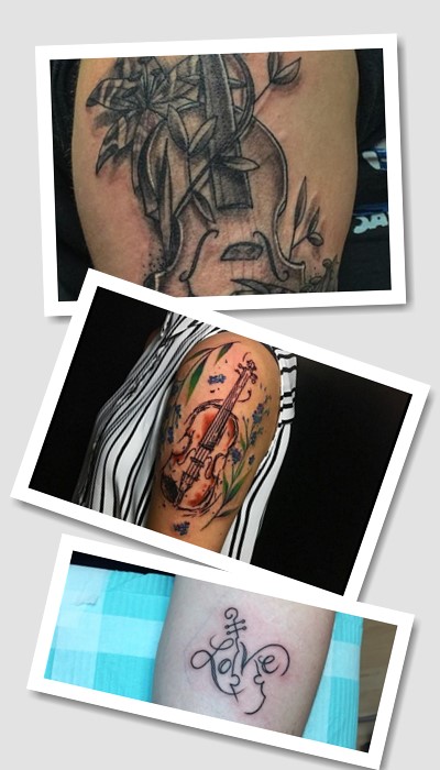 Тату скрипка кому підійде